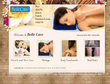 Tablet Screenshot of bellecarewellness.com